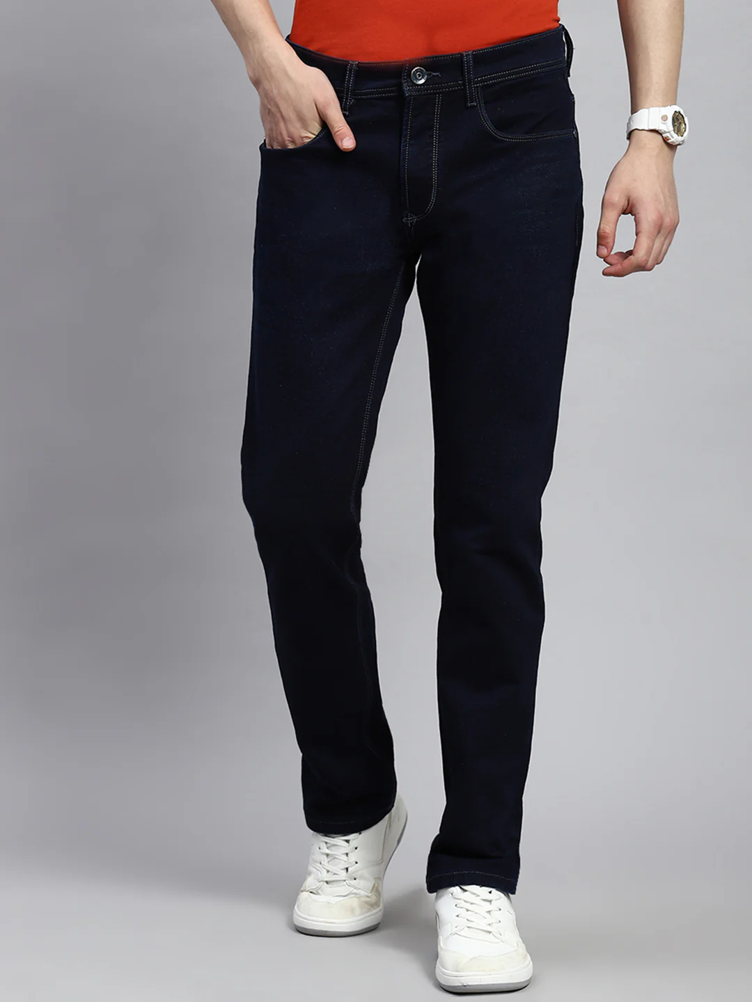Men Blue Regular Fit Denim - Image 2