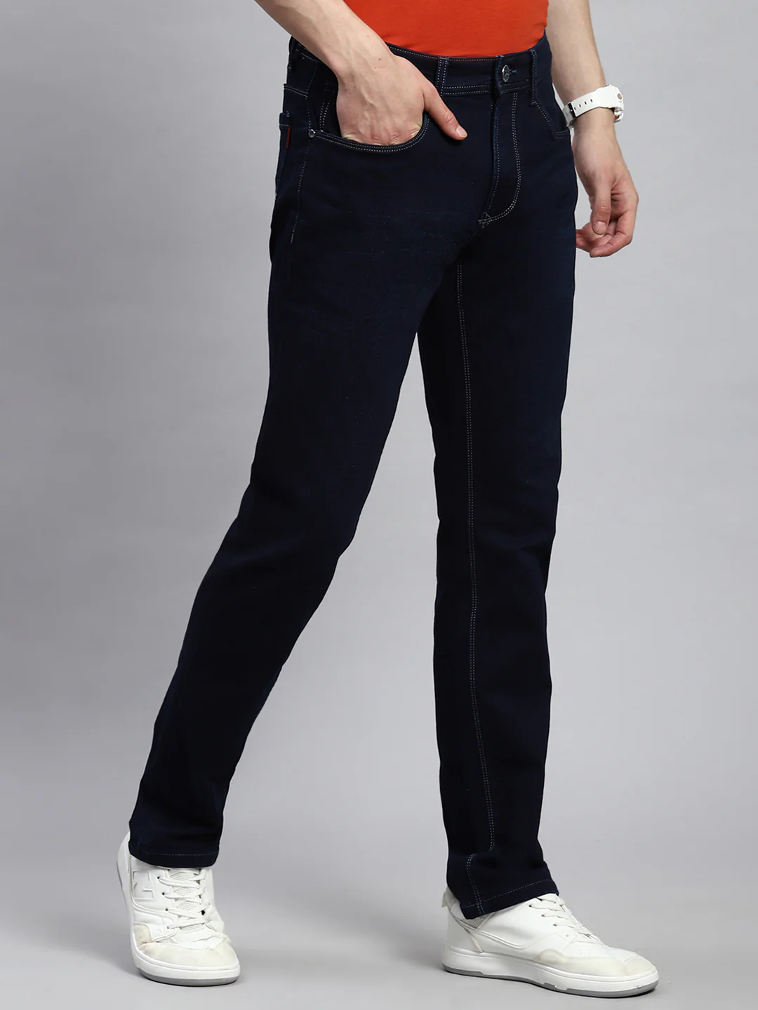 Men Blue Regular Fit Denim - Image 3