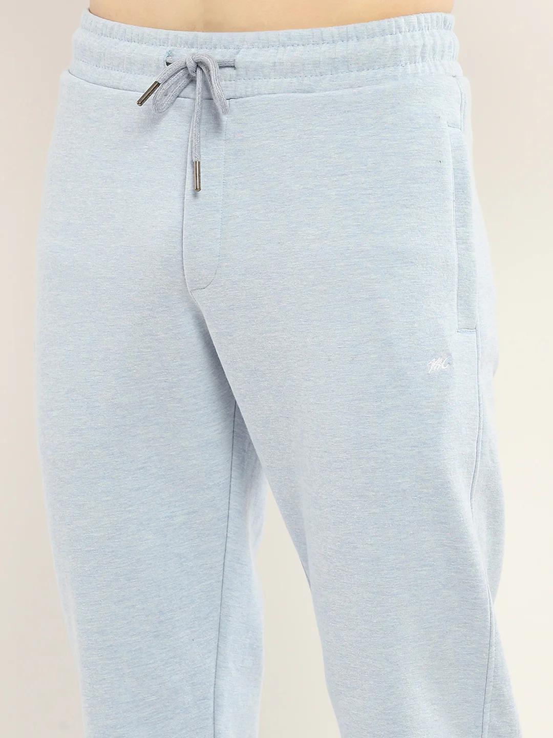 Men Blue Self Design Collar Full Sleeve Winter Tracksuit - Image 8