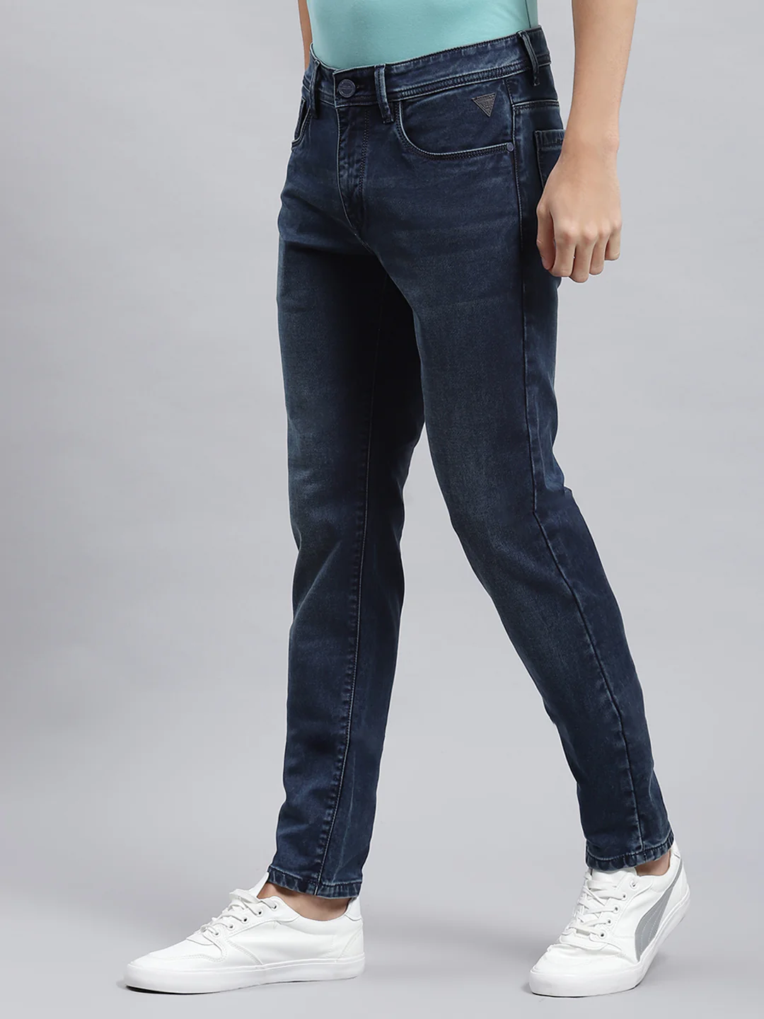 Men Blue Skinny Fit Denim - Image 4