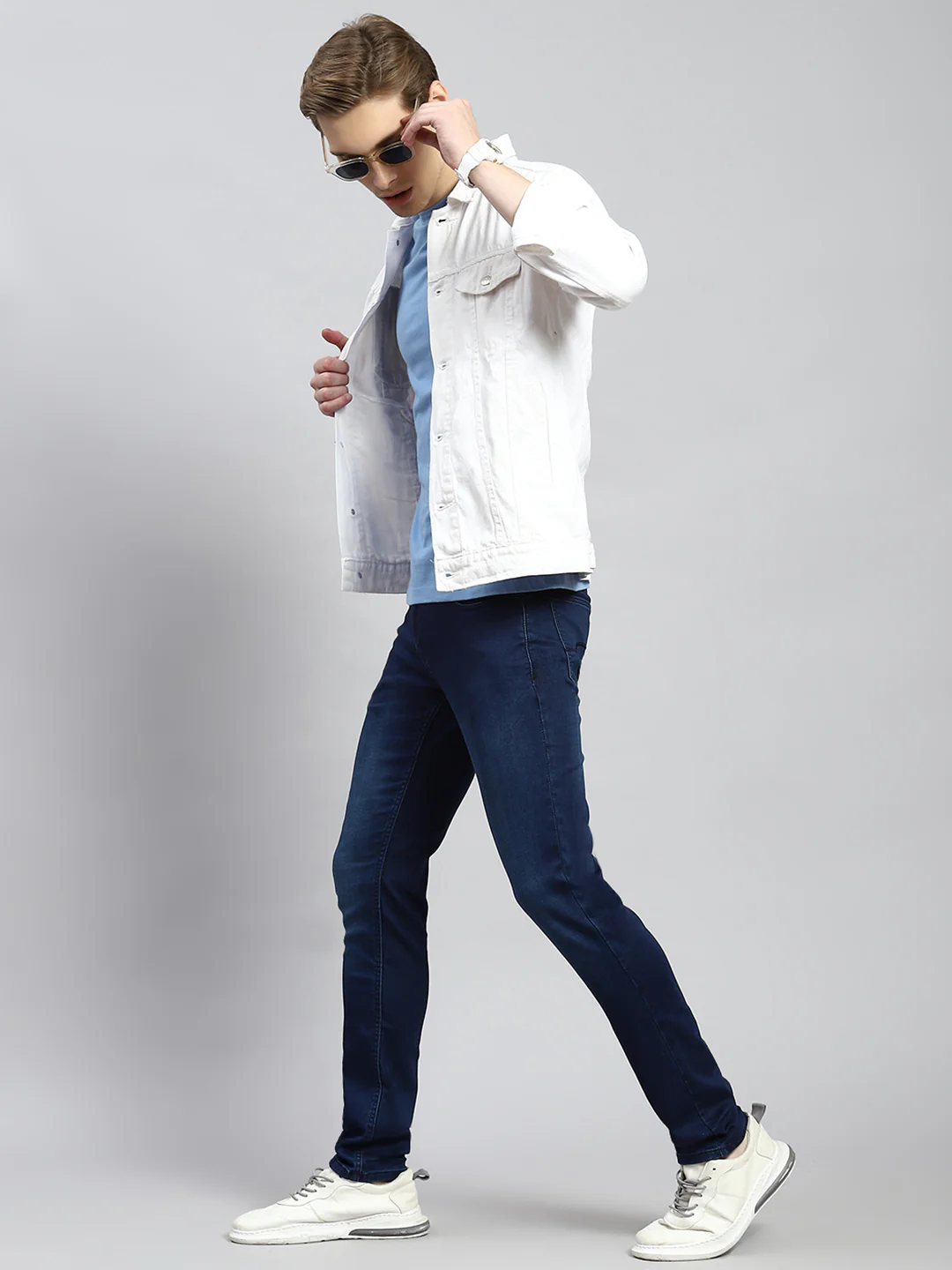 Men Blue Skinny Fit Denim - Image 2