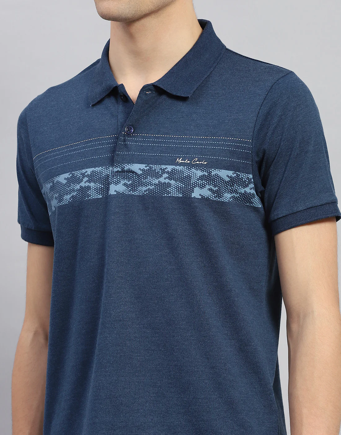 Men Blue Solid Half Sleeve Lower Set - Image 6