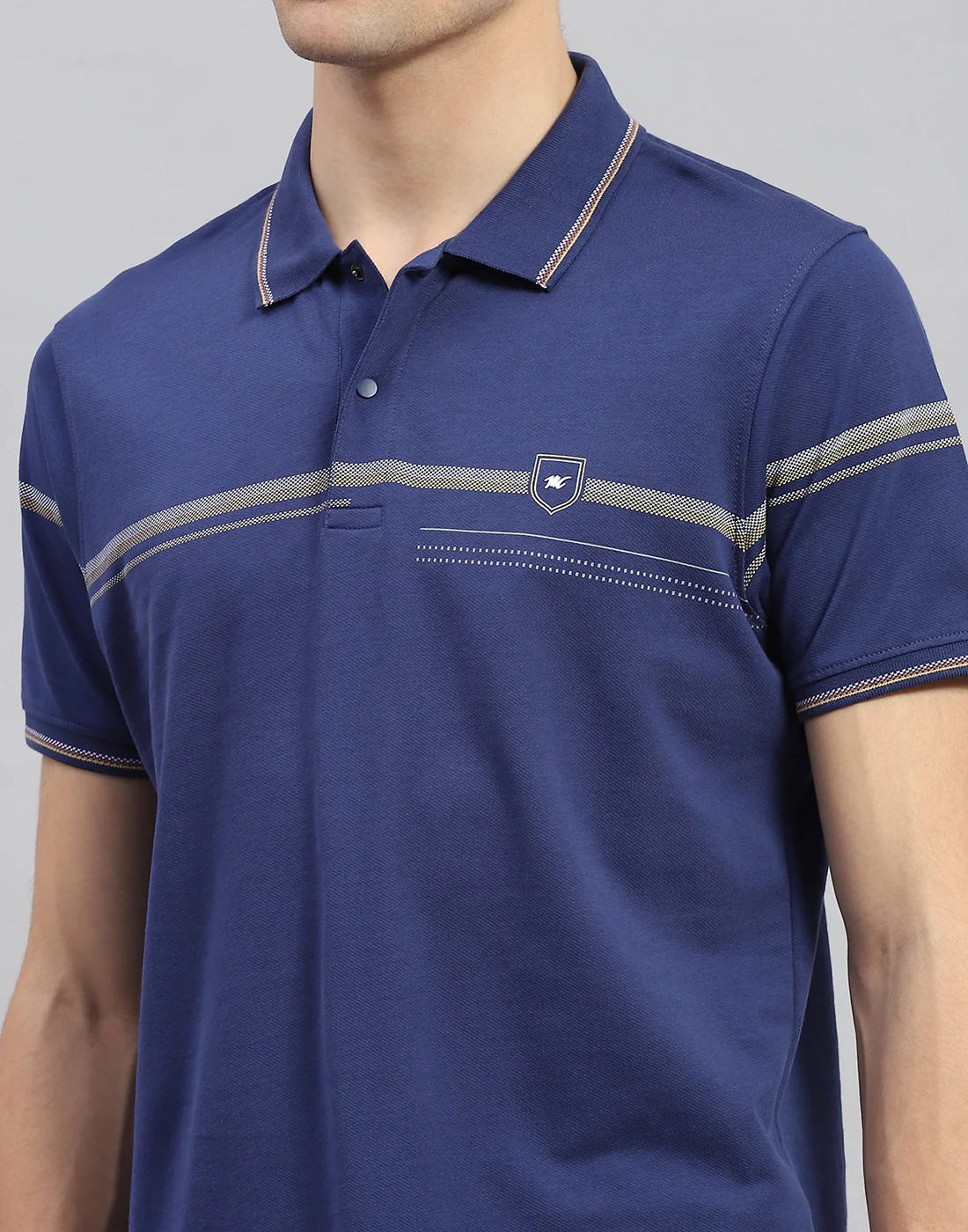 Men Blue Solid Half Sleeve Lower Set - Image 6