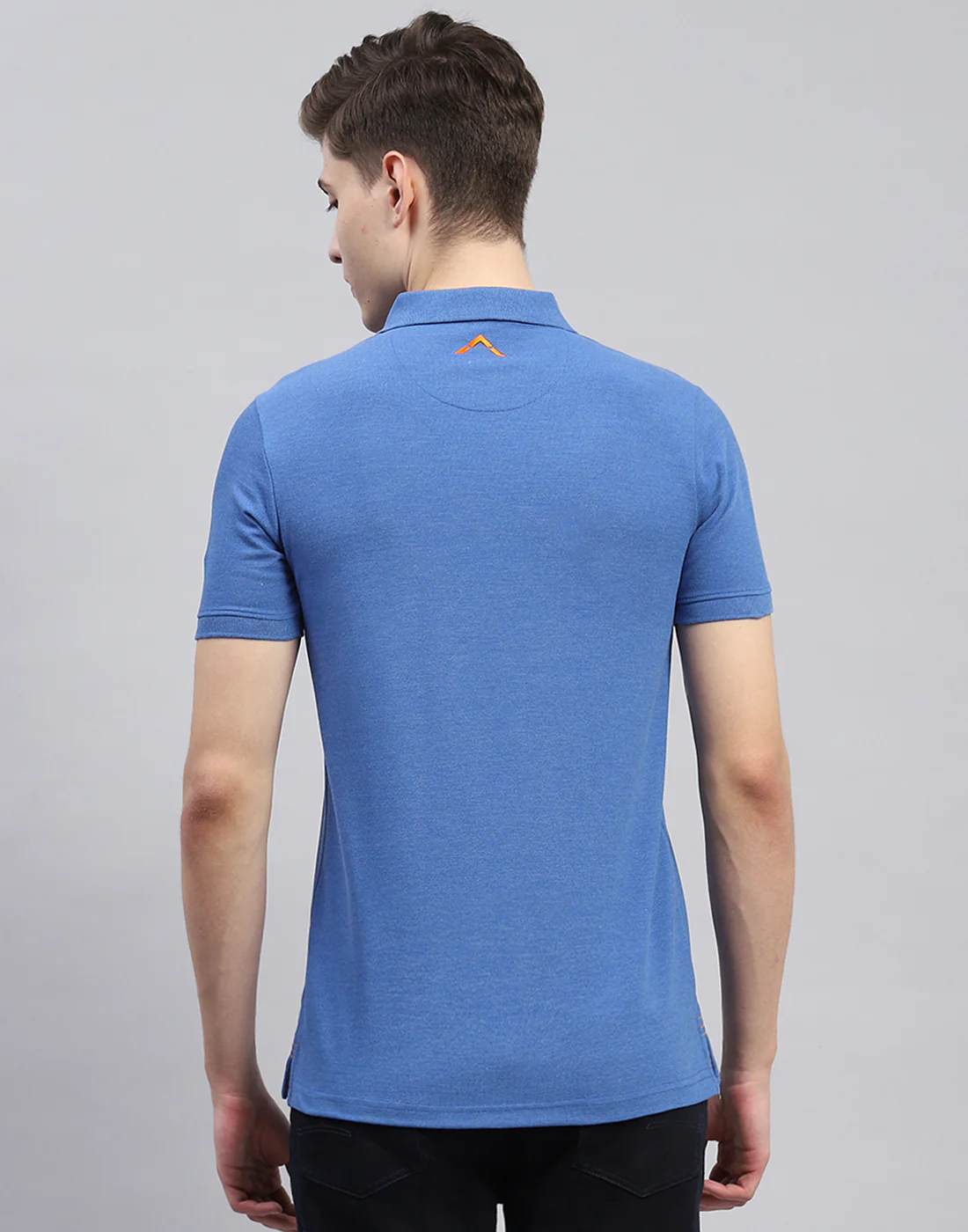 Rock.it Men Blue Solid Polo Collar Half Sleeve T-Shirt - Image 5