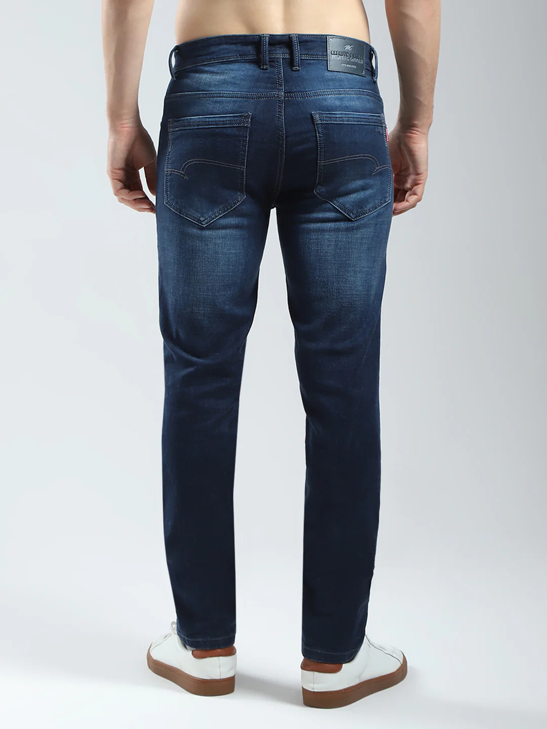 Men Blue Light Wash Skinny Fit Denim - Image 5