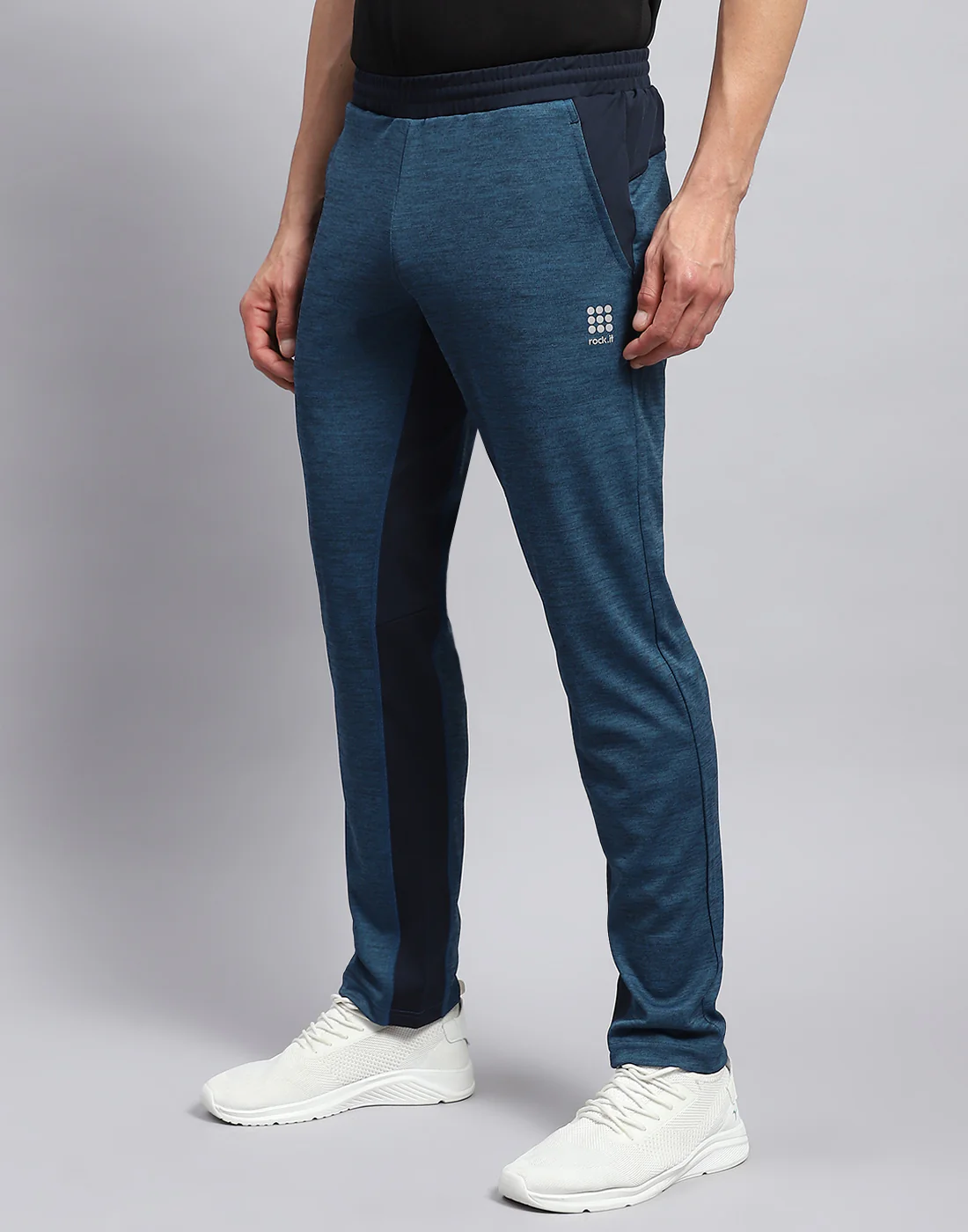 Rock.it Men Blue Solid Regular Fit Lower - Image 3