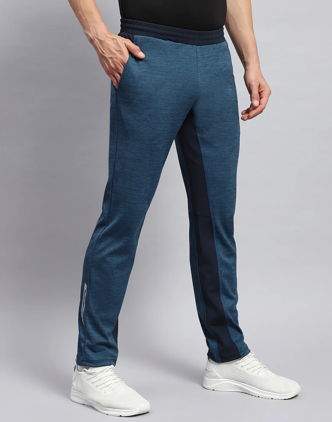 Rock.it Men Blue Solid Regular Fit Lower - Image 4