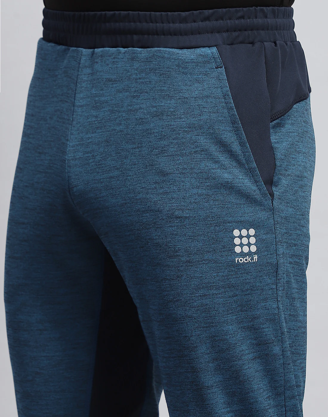 Rock.it Men Blue Solid Regular Fit Lower - Image 6
