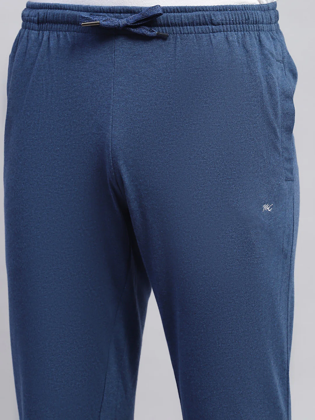 Men Blue Solid Regular Fit Lower - Image 6