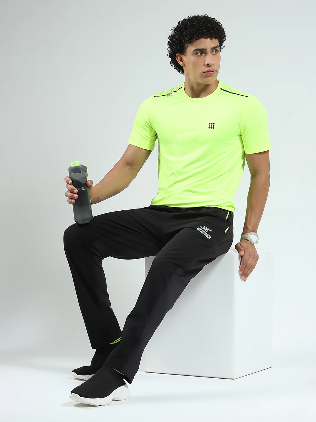 Rock.it Men Blue Solid Regular Fit Lower - Image 2