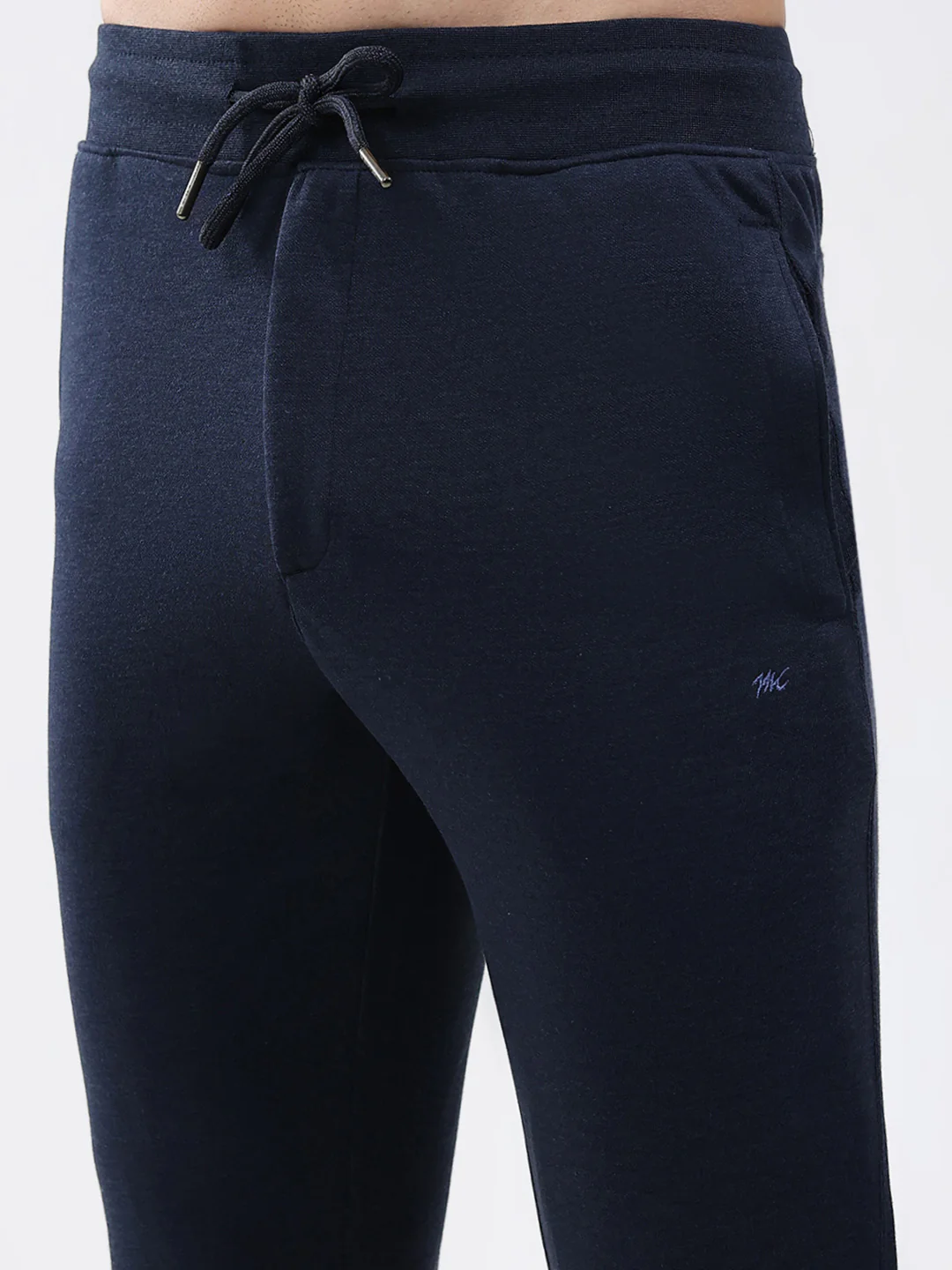 Men Blue Solid Regular Fit Lower - Image 6