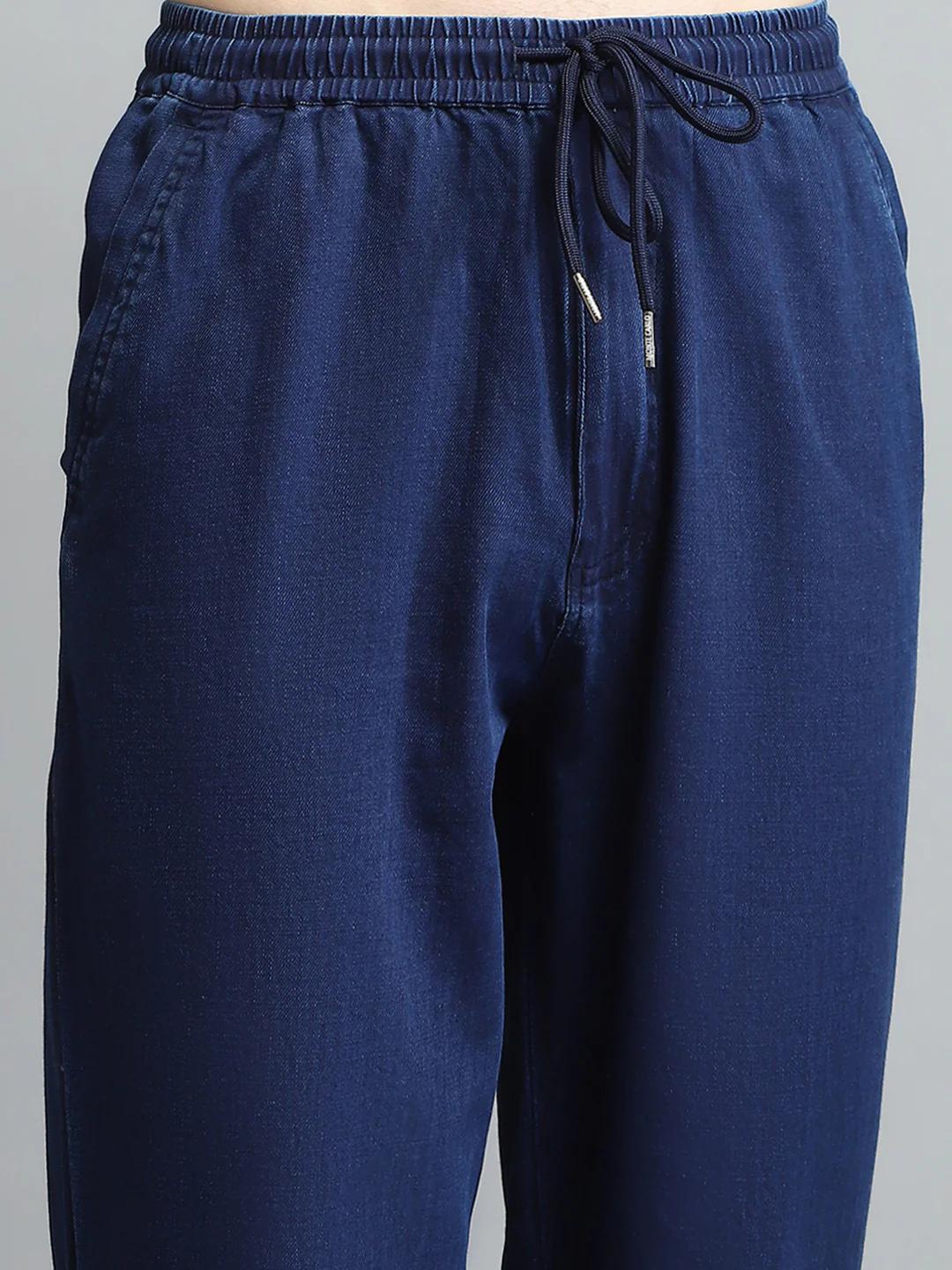 Men Blue Solid Regular Fit Lower - Image 6