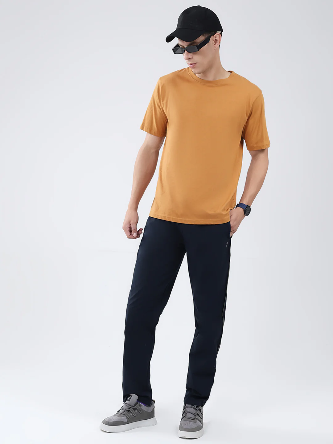 Men Blue Solid Regular Fit Winter Lower - Image 6