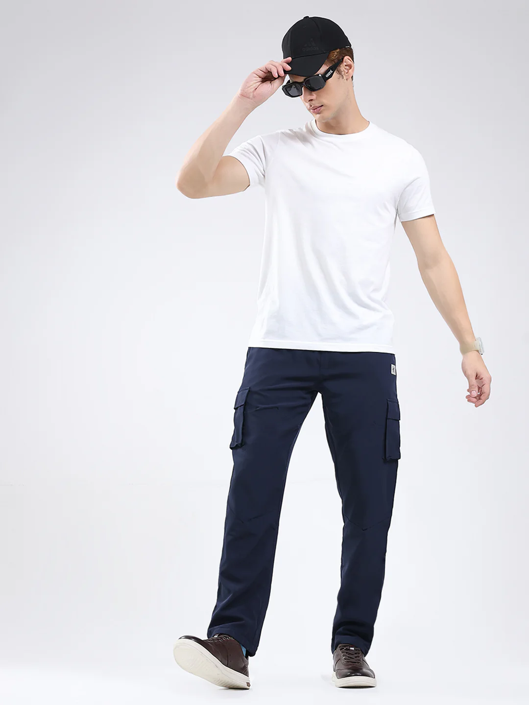 Men Blue Solid Regular Fit Winter Lower - Image 2