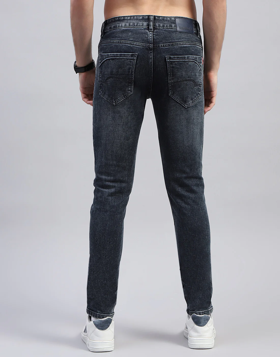 Men Blue Solid Skinny Fit Denim - Image 5