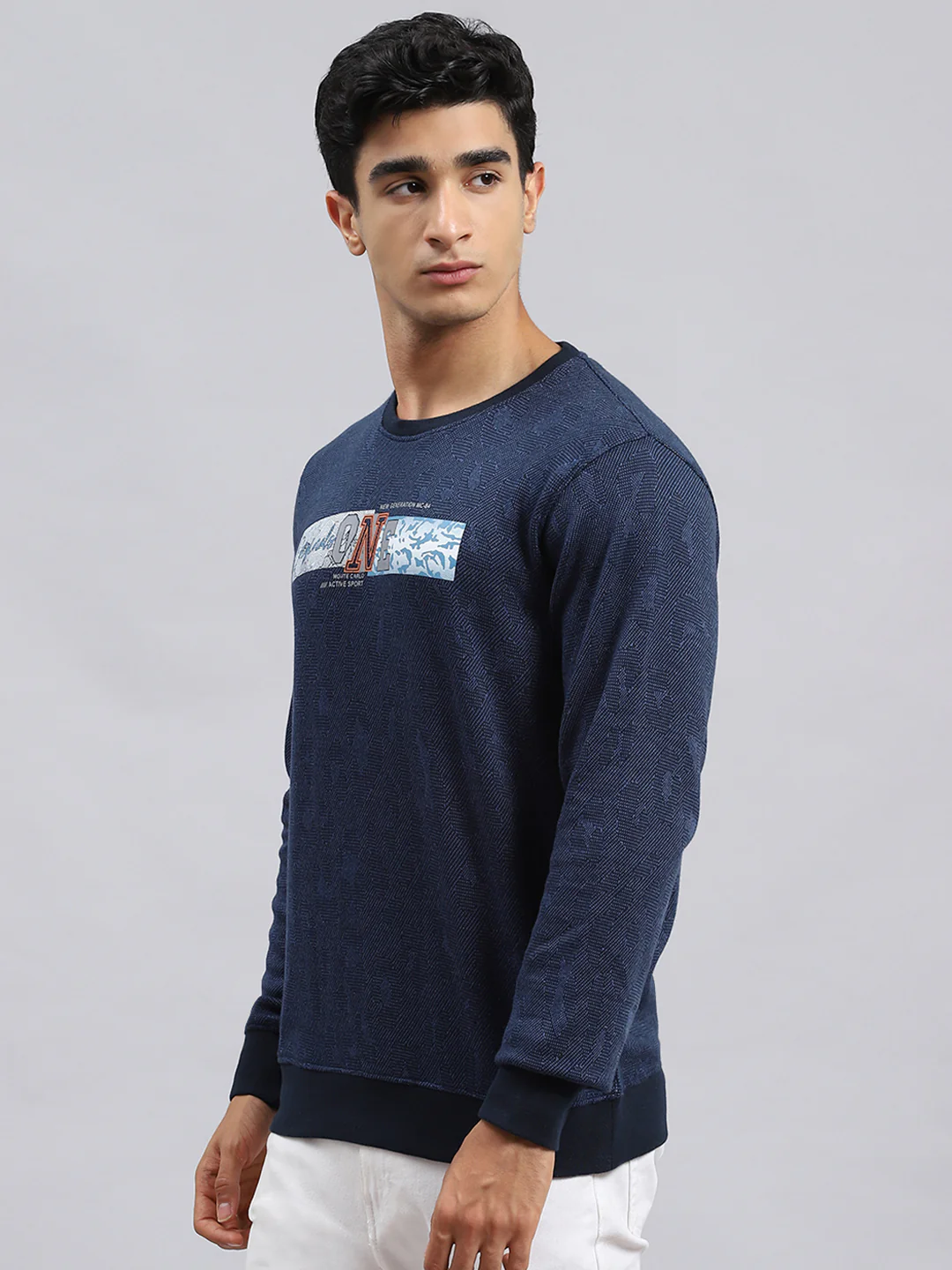 Men Blue Stripe T-Shirt - Image 4