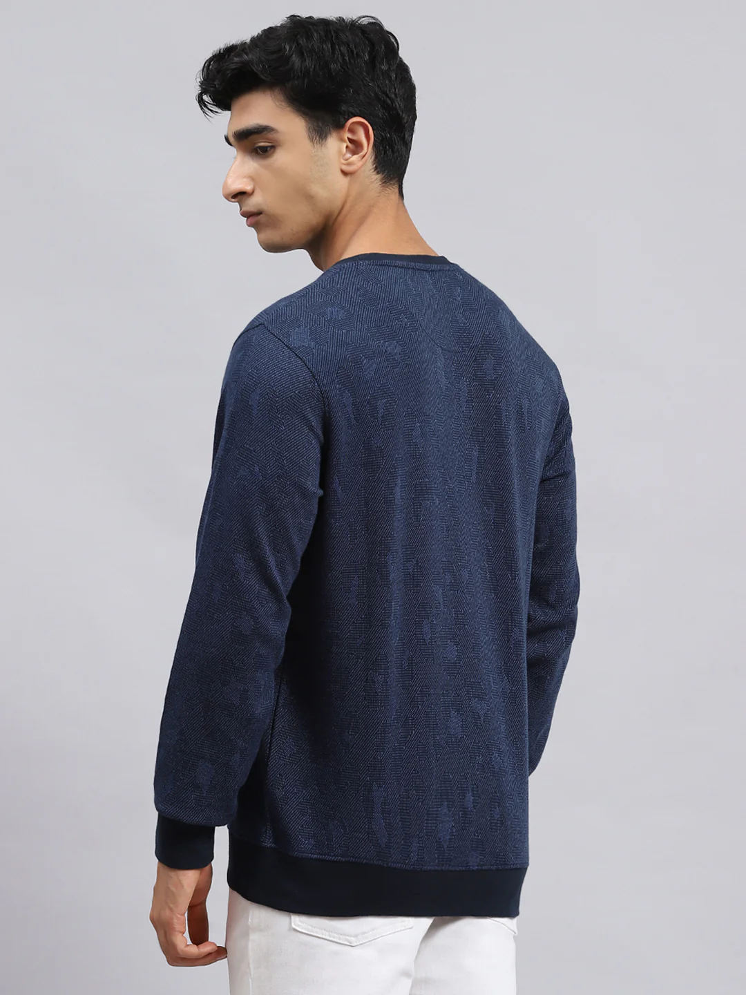 Men Blue Stripe T-Shirt - Image 5