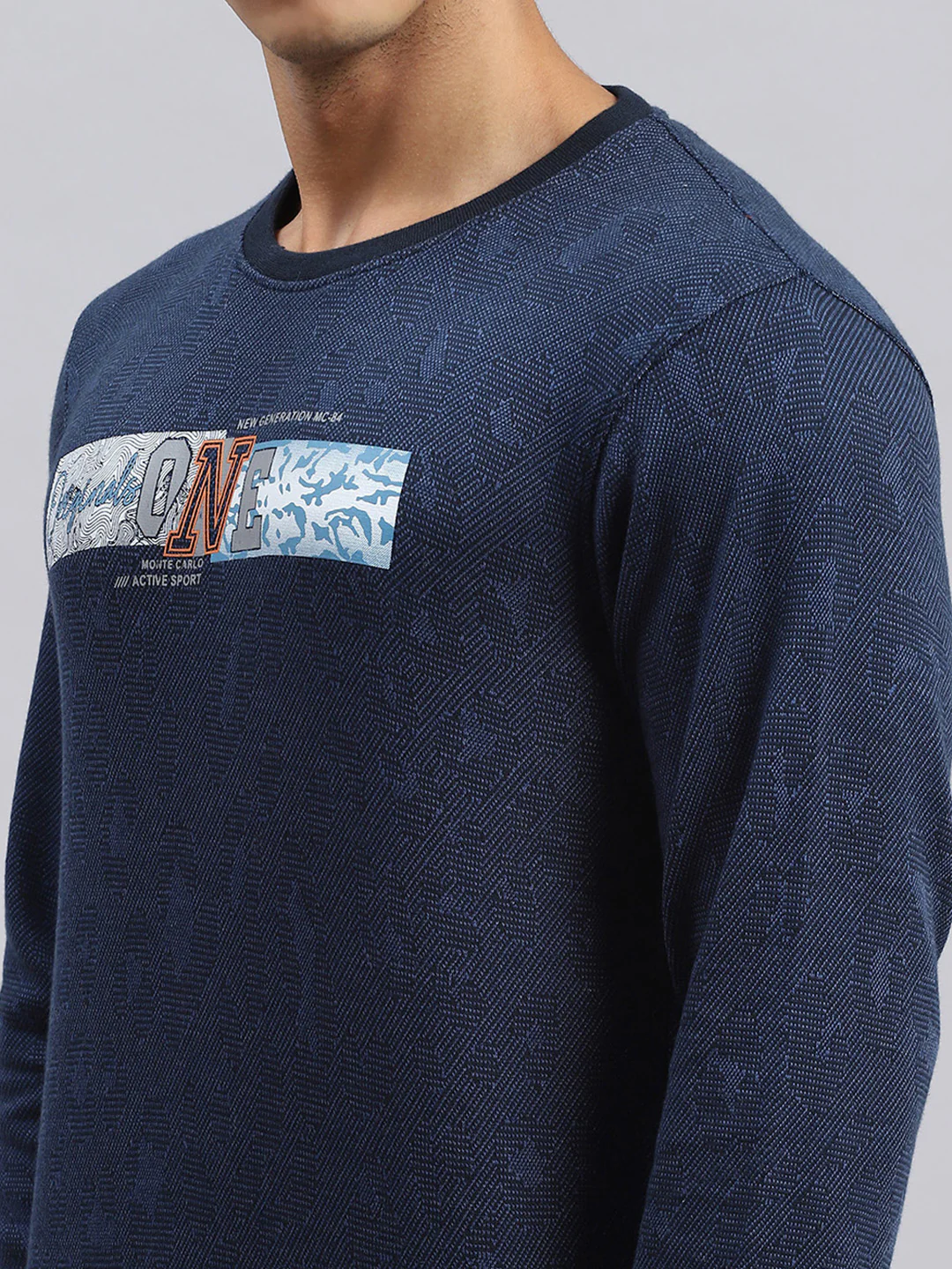 Men Blue Stripe T-Shirt - Image 6