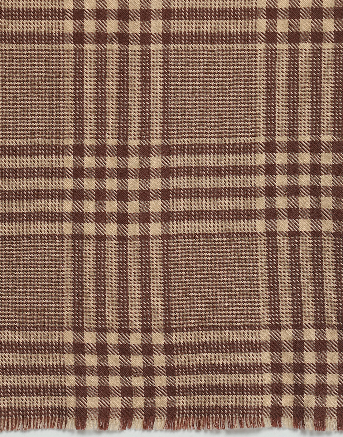 Men Brown Check Muffler - Image 6