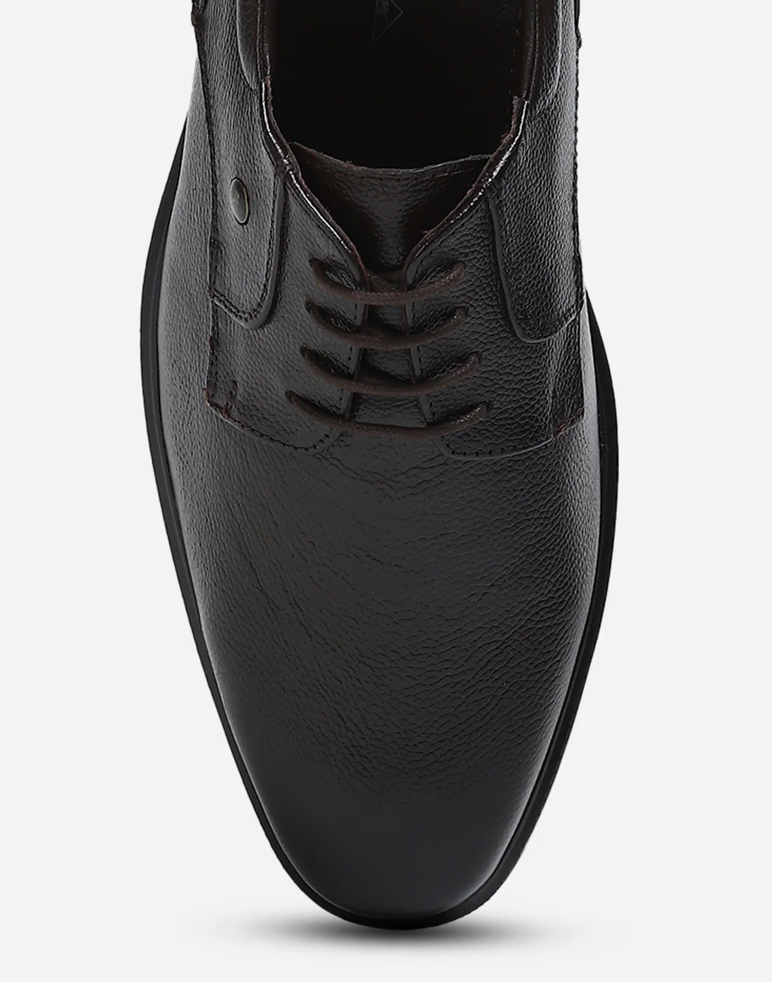 Men Brown Lace Up Genuine Leather Formal Derby - Image 7