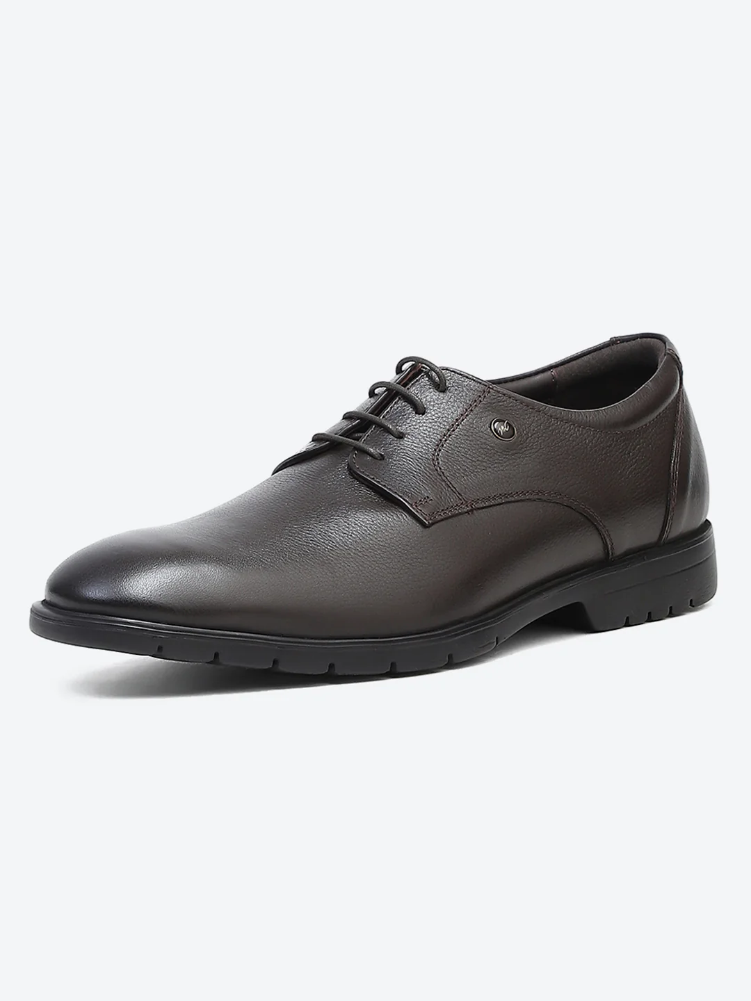Men Brown Lace Up Genuine Leather Formal Derby - Image 4