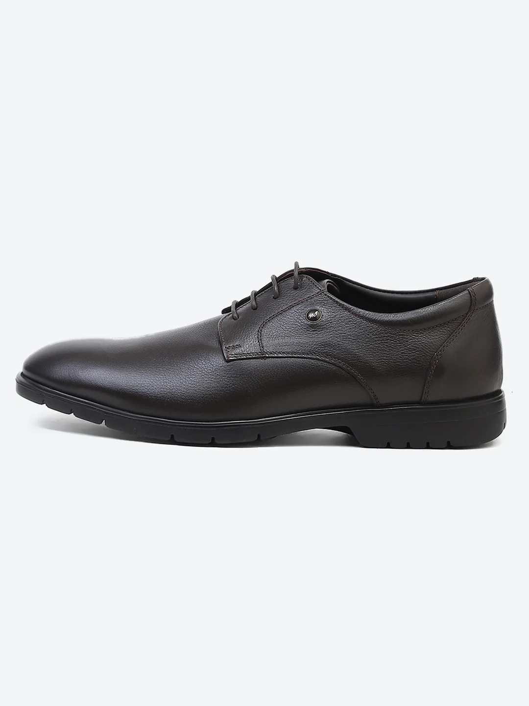 Men Brown Lace Up Genuine Leather Formal Derby - Image 5