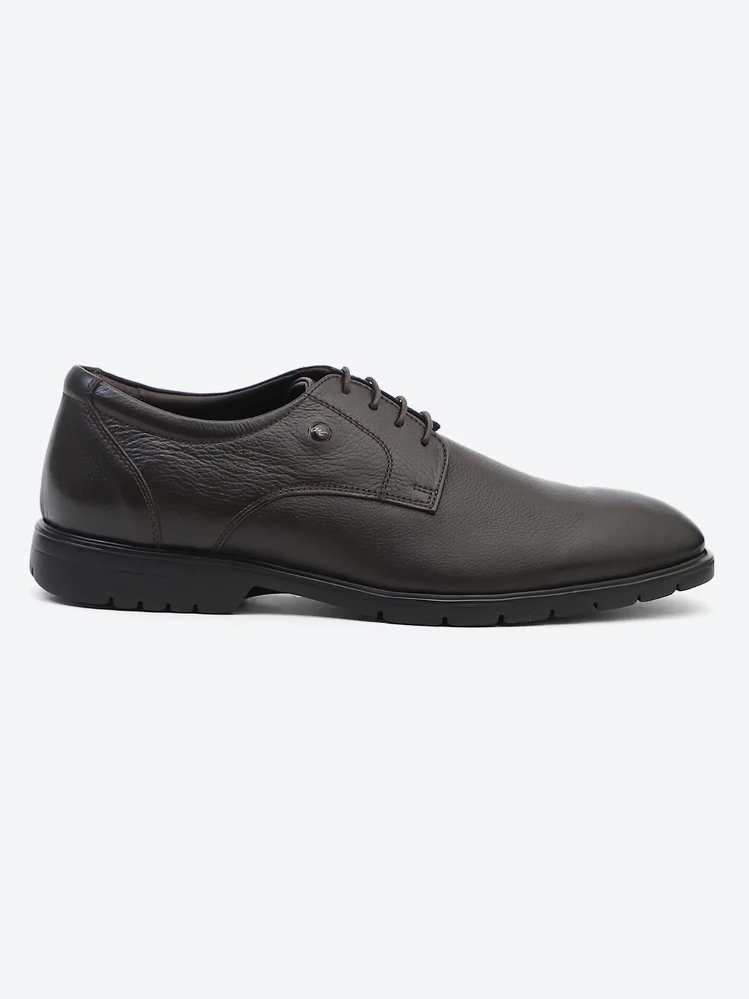 Men Brown Lace Up Genuine Leather Formal Derby - Image 6