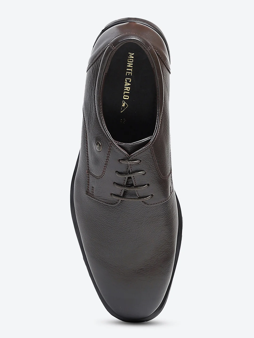 Men Brown Lace Up Genuine Leather Formal Derby - Image 8
