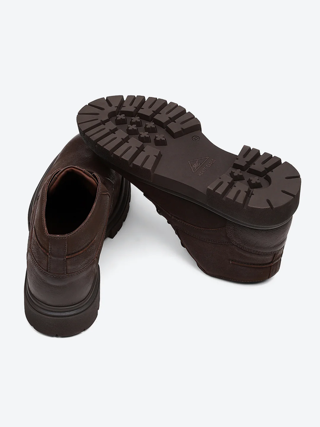 Men Brown Lace Up Genuine Leather Comfortable and Light weight Outdoor Boots - Image 8