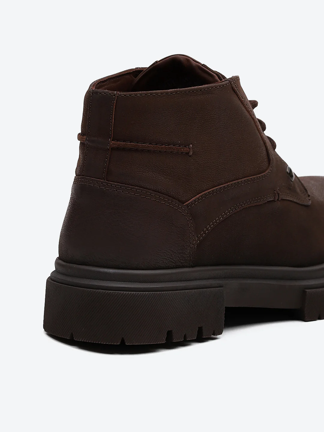 Men Brown Lace Up Genuine Leather Comfortable and Light weight Outdoor Boots - Image 9