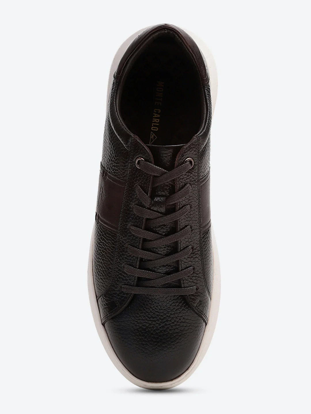 Men Brown Lace Up Leather Sneakers - Stylish & Comfortable - Image 6