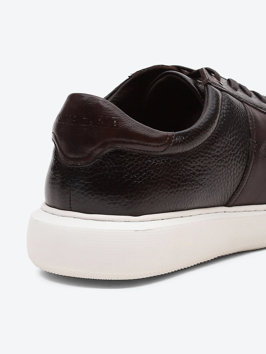 Men Brown Lace Up Leather Sneakers - Stylish & Comfortable - Image 9