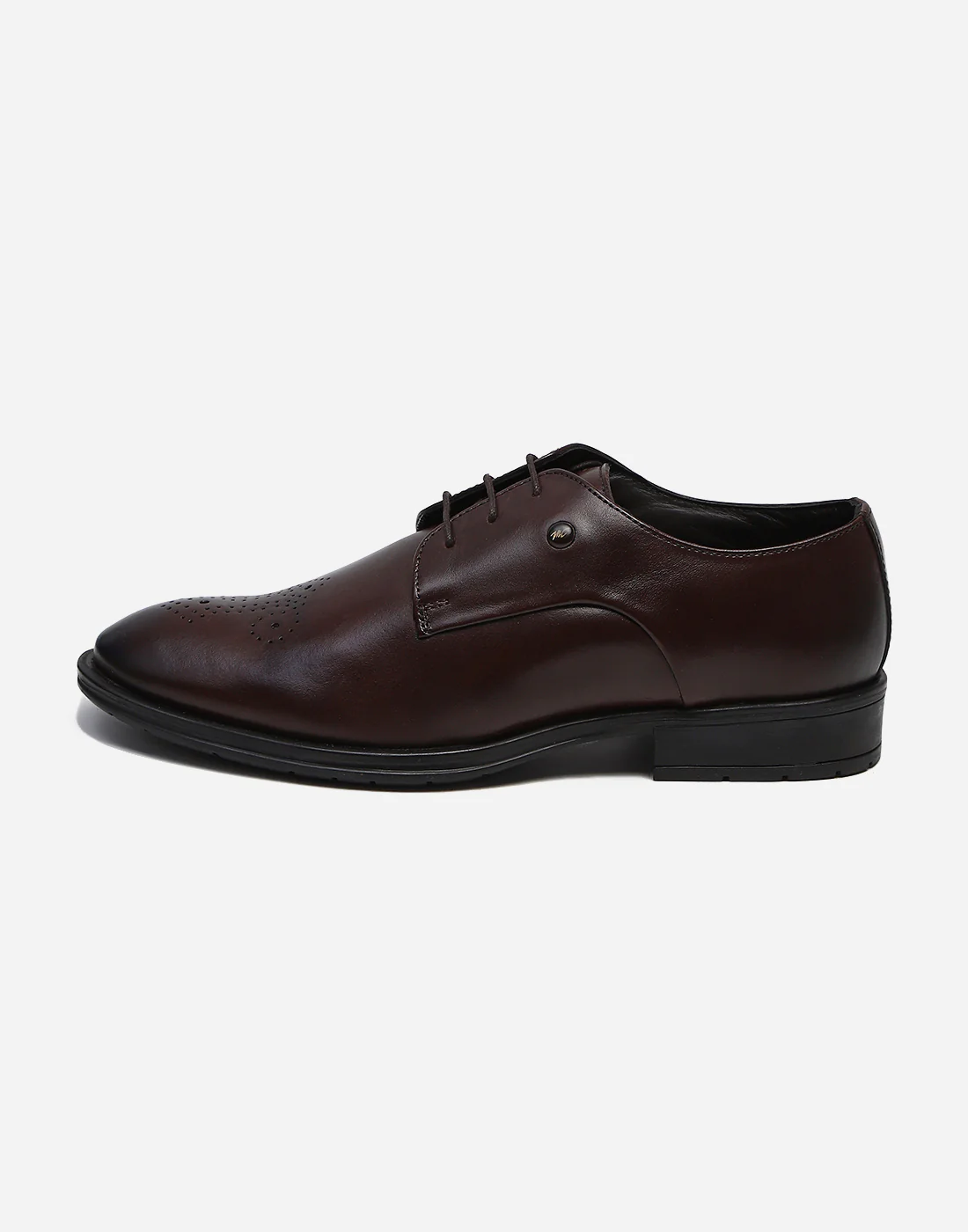 Men Brown Lace Up Genuine Leather Formal Brogues - Image 4