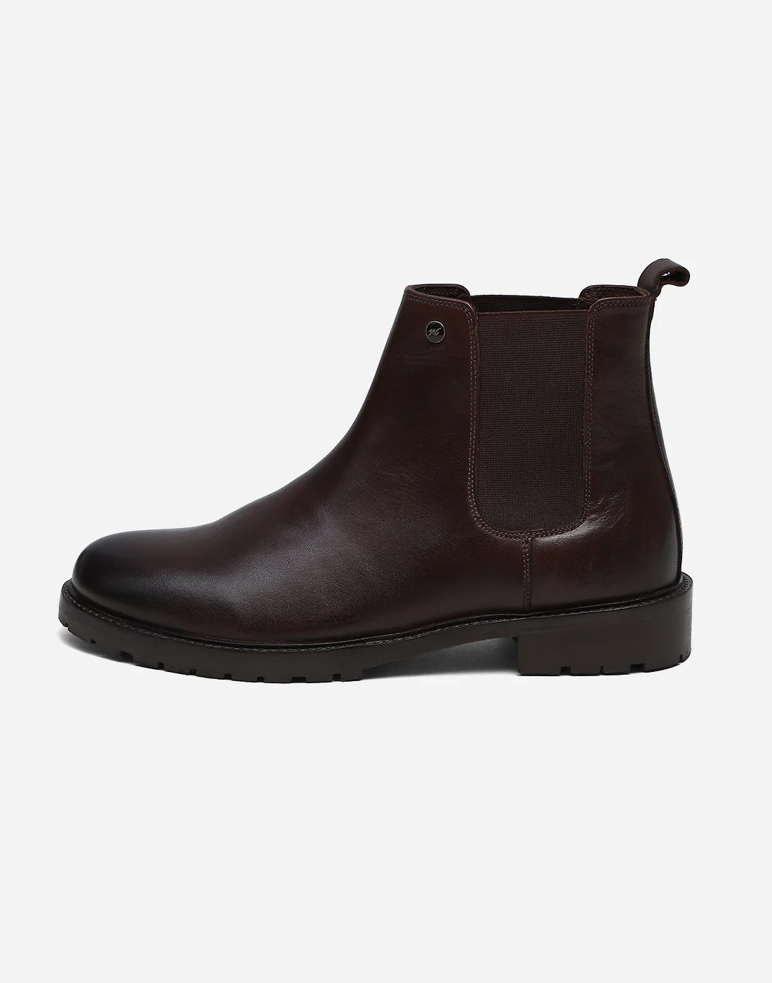 Men Brown Slip on Genuine Leather Chelsea Boots - Image 4