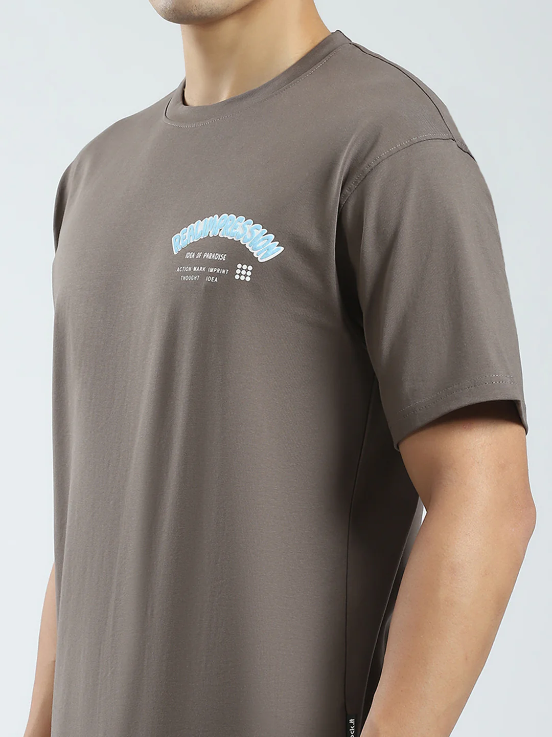 Rock.it Men Brown Printed Round Neck Half Sleeve T-Shirt - Image 7