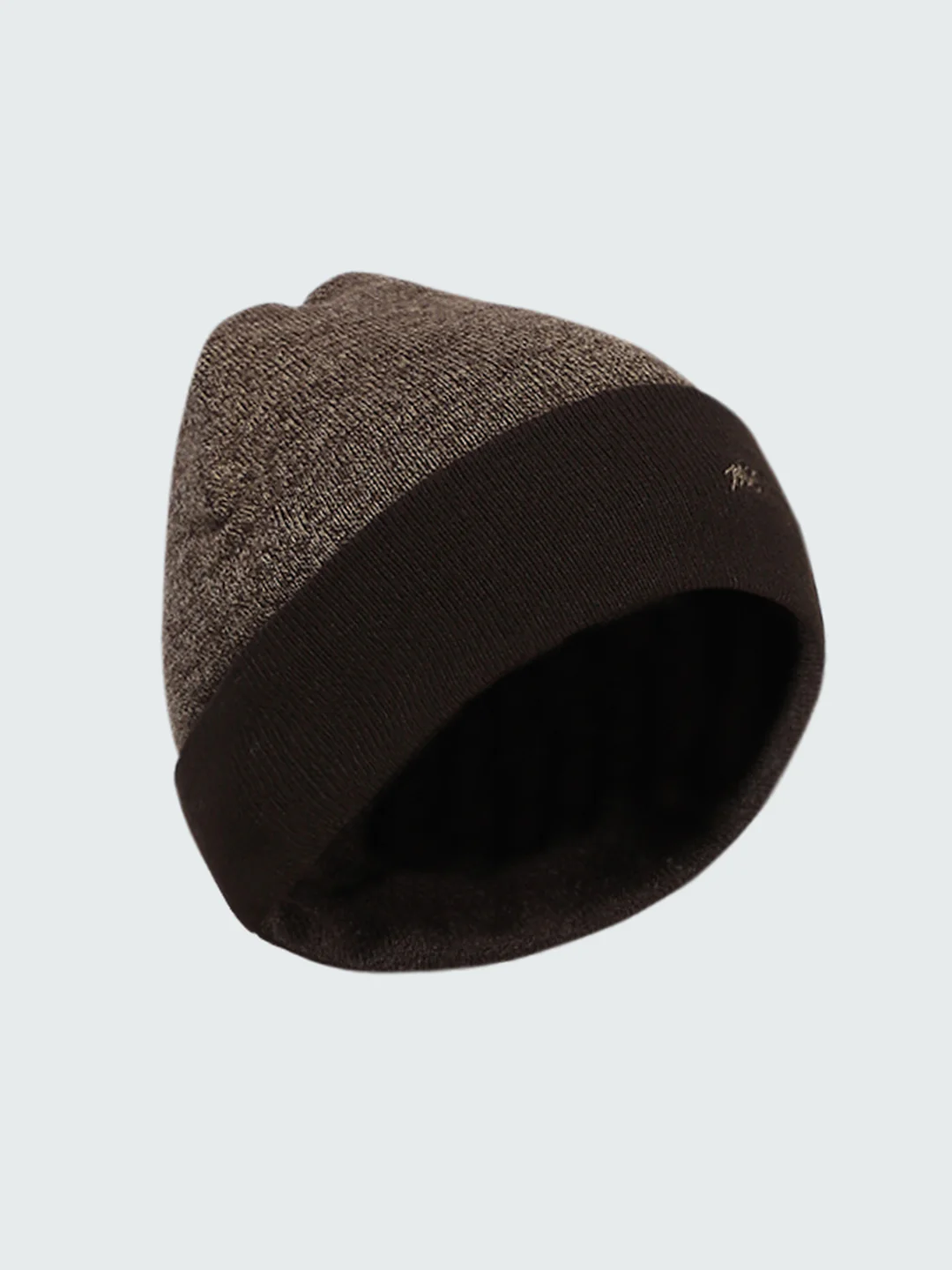 Men Brown Self Design Cap - Image 2
