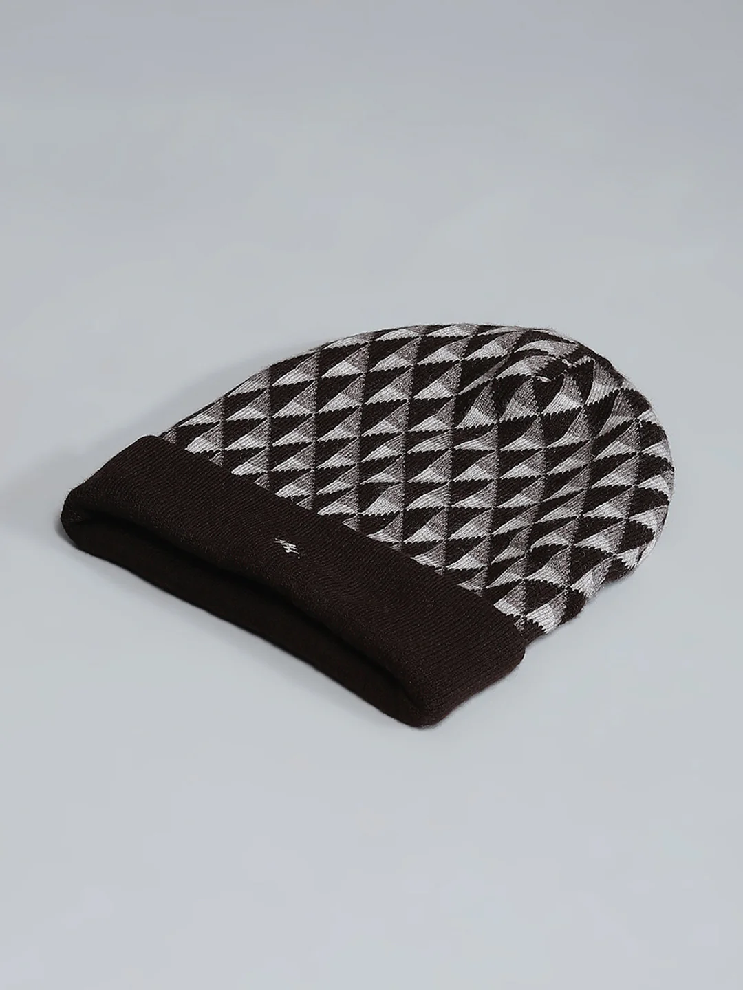 Men Brown Self Design Cap - Image 6