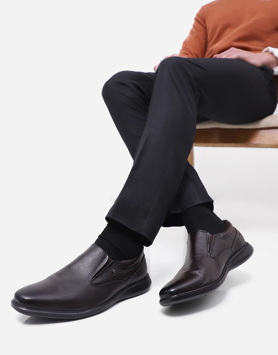 Monte Carlo Brown Formal Slip-On for Men - Image 2