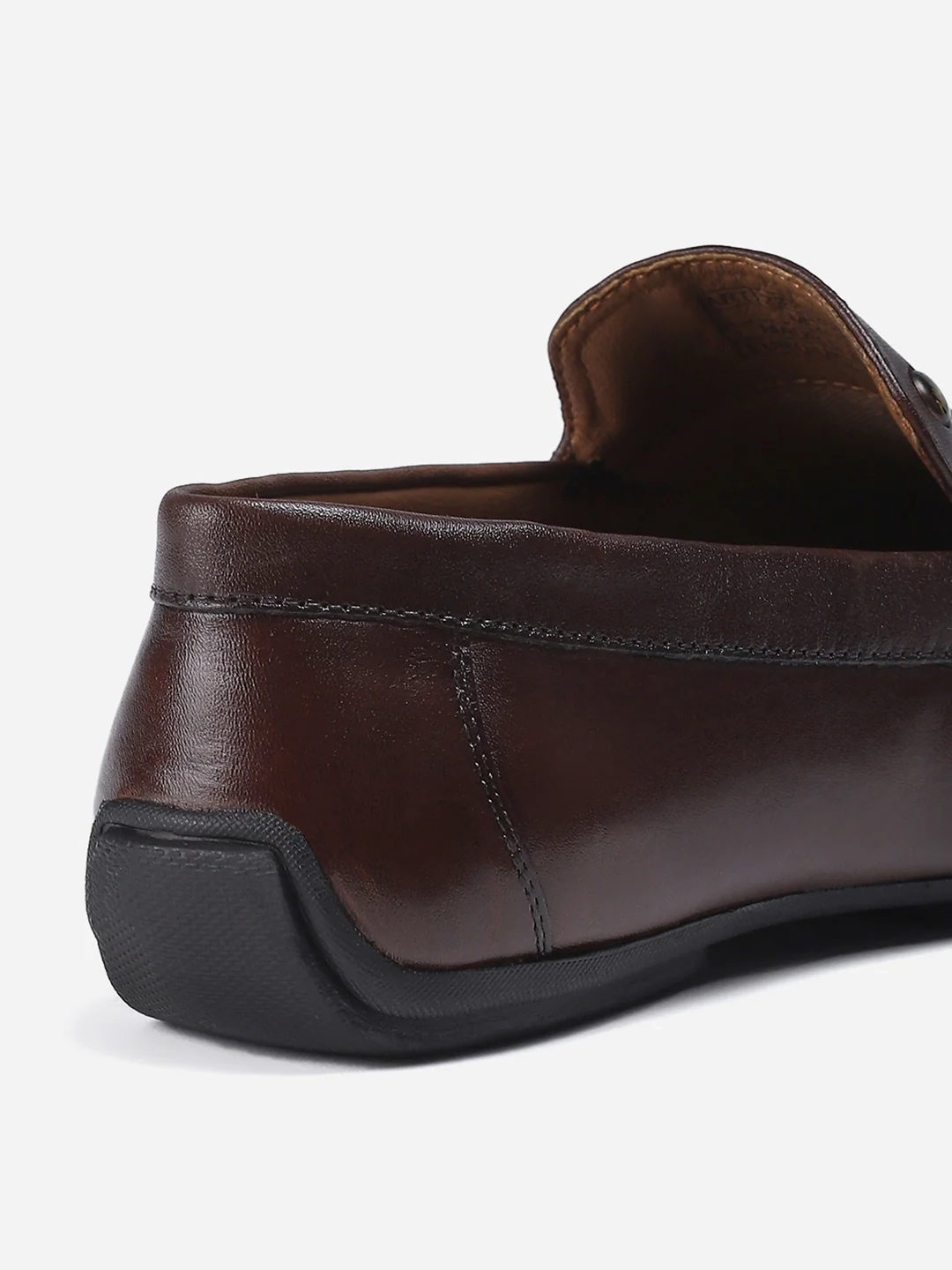 Men Brown Slip on Genuine Leather Loafers - Image 9