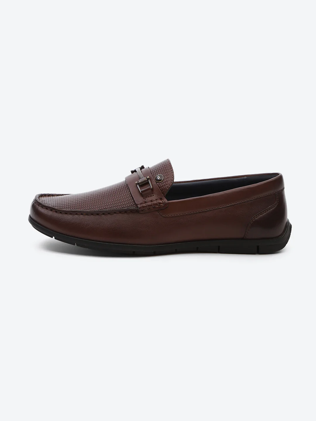 Men Brown Slip on Genuine Leather Loafers - Image 4