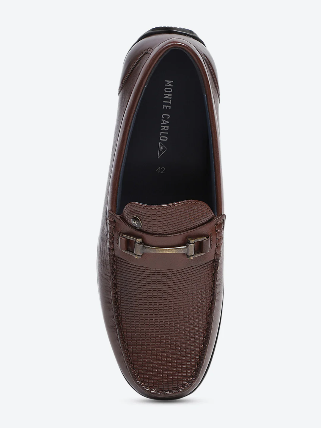 Men Brown Slip on Genuine Leather Loafers - Image 6