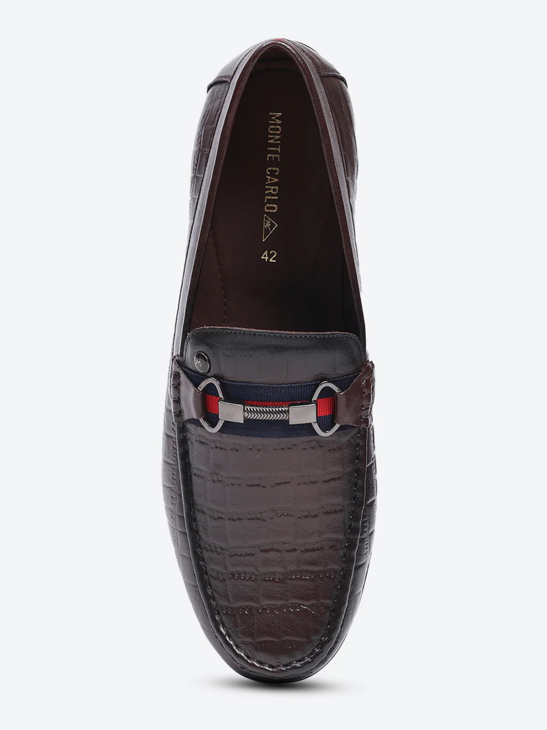 Men Brown Slip on Leather Loafers - Image 7