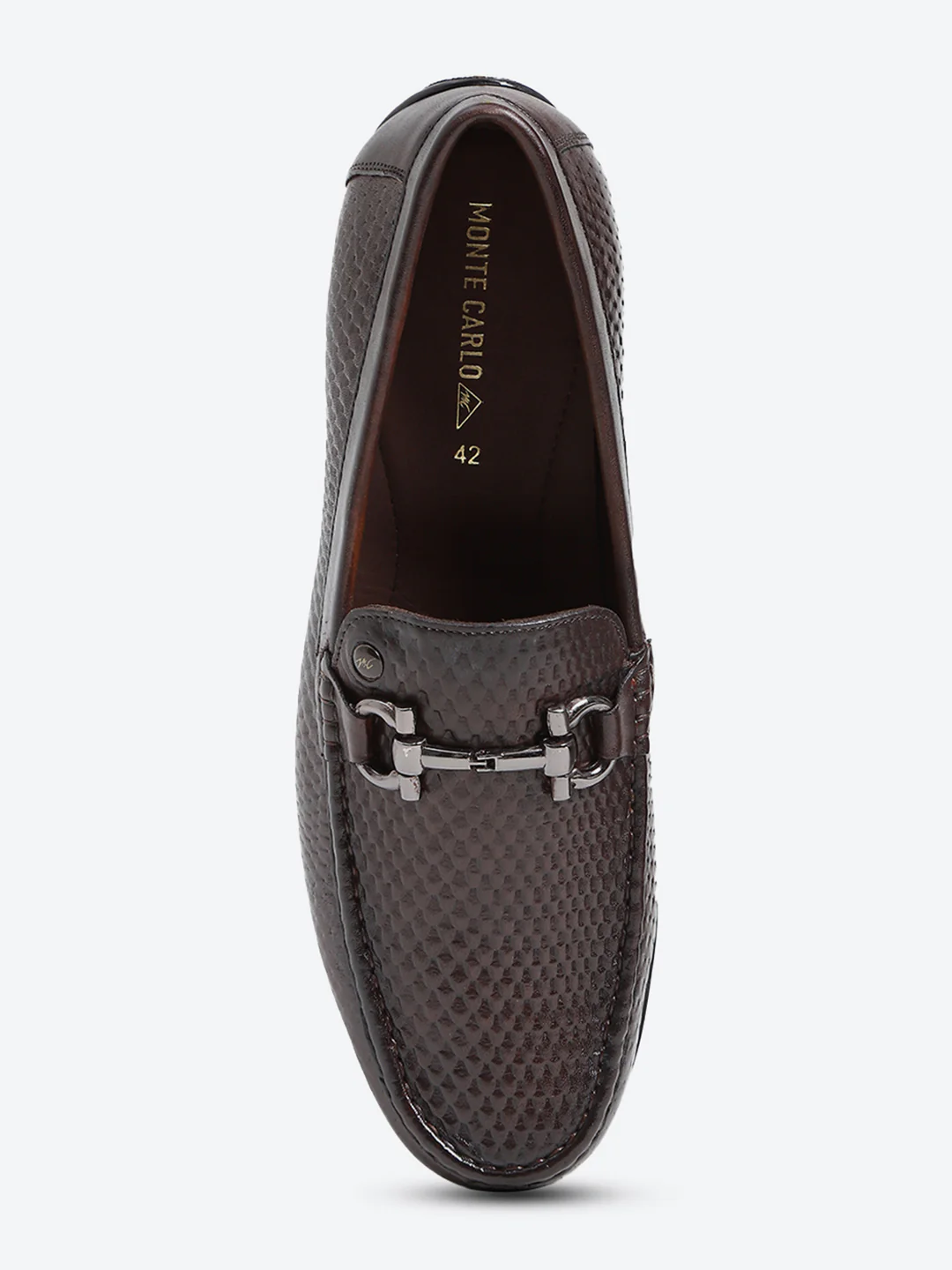 Men Brown Slip on Leather Loafers - Image 6