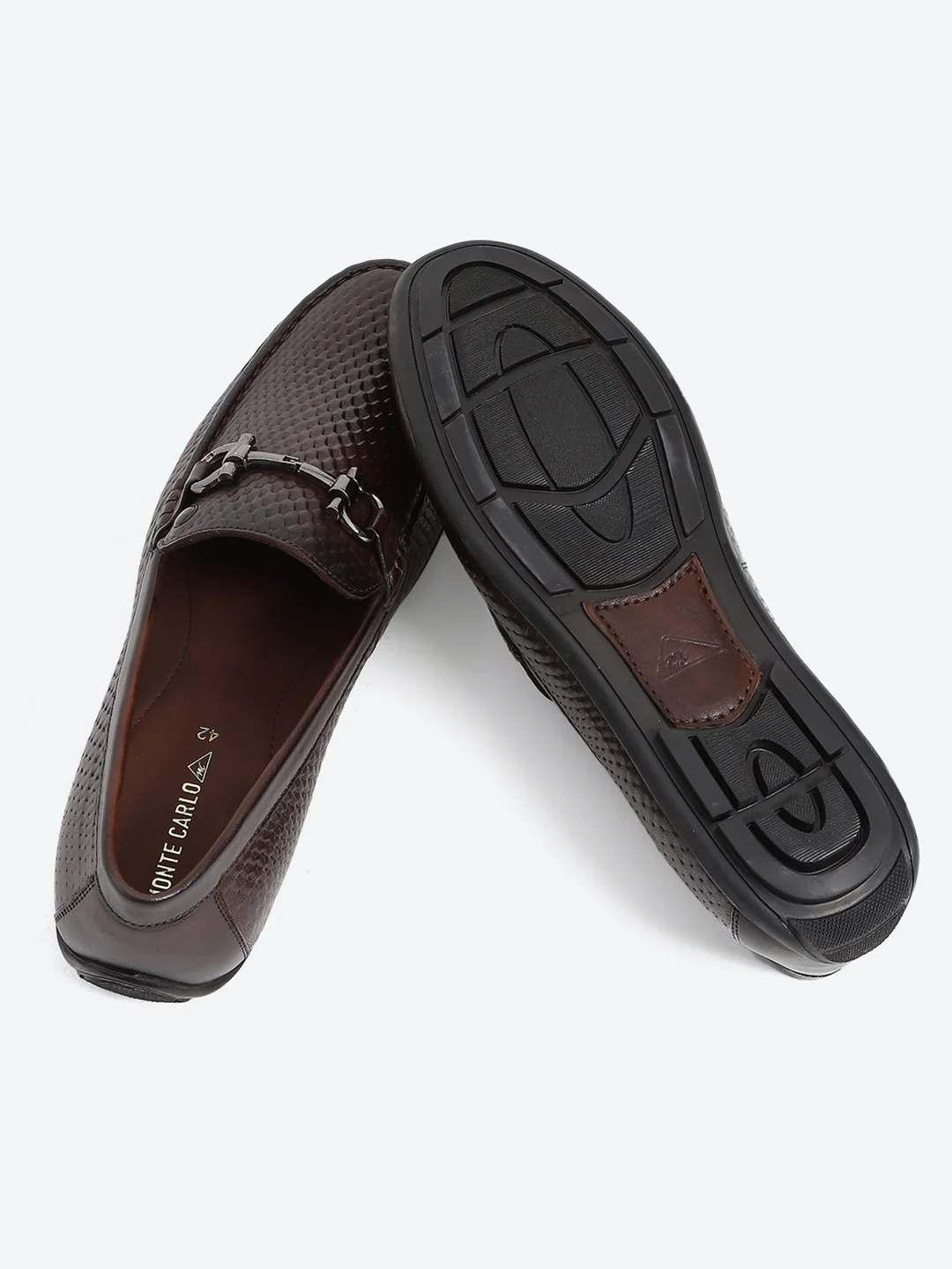 Men Brown Slip on Leather Loafers - Image 8
