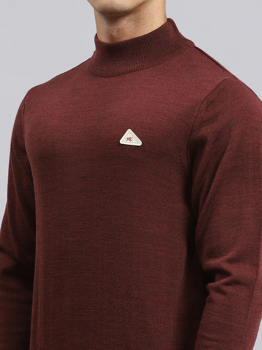 Men Brown Solid Pullover - Image 6
