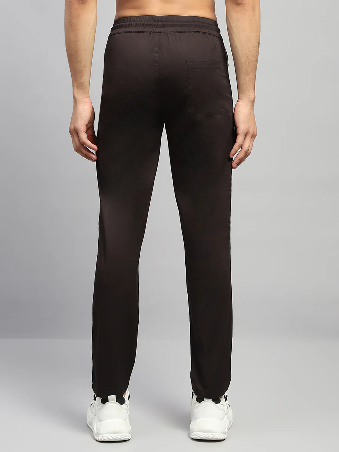 Men Brown Solid Regular Fit Lower - Image 5