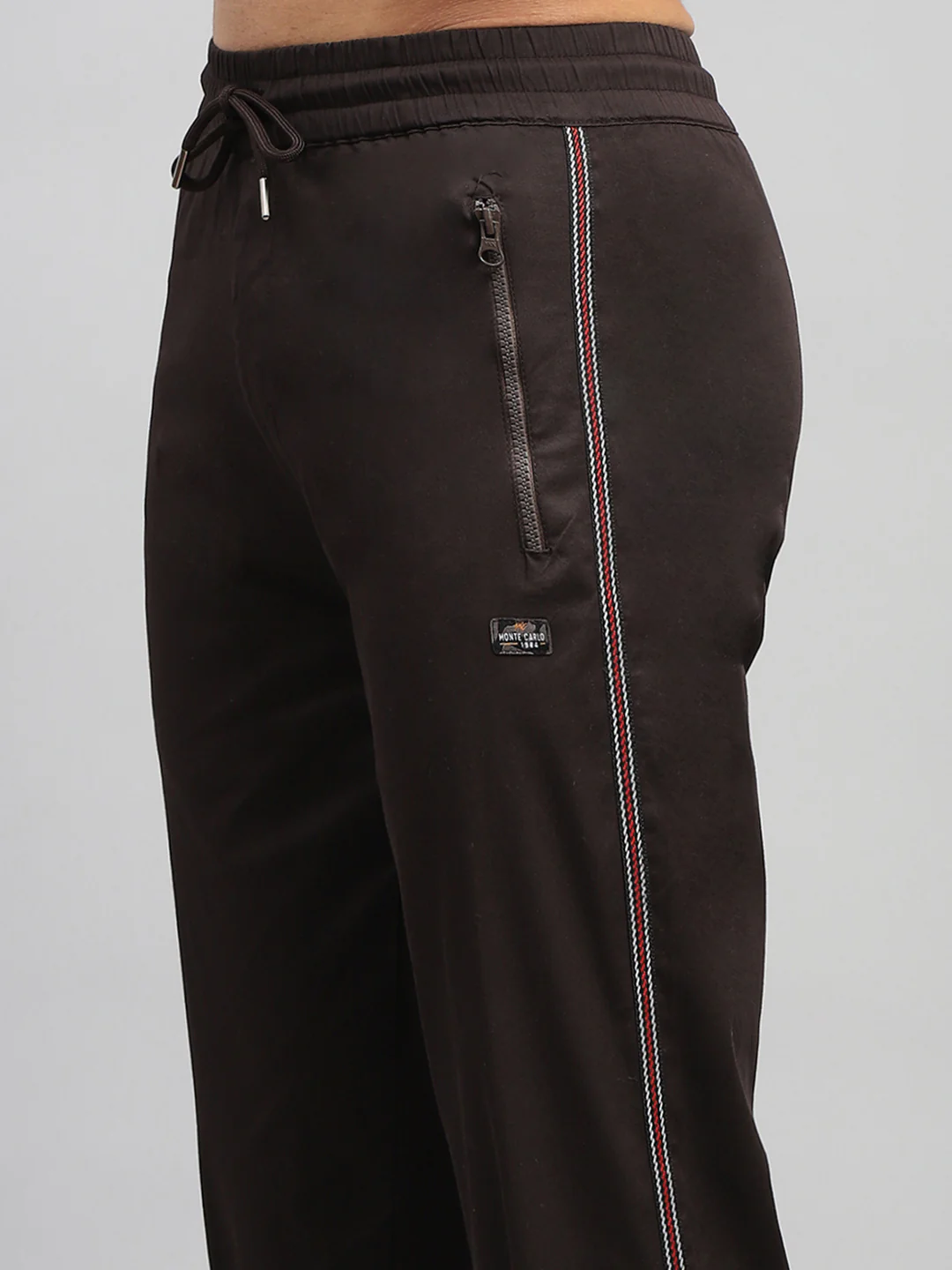 Men Brown Solid Regular Fit Lower - Image 6