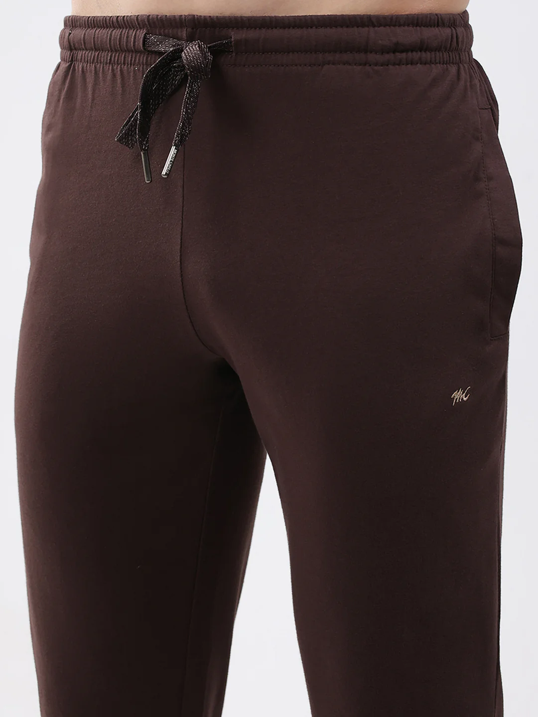 Men Brown Solid Regular Fit Lower - Image 6