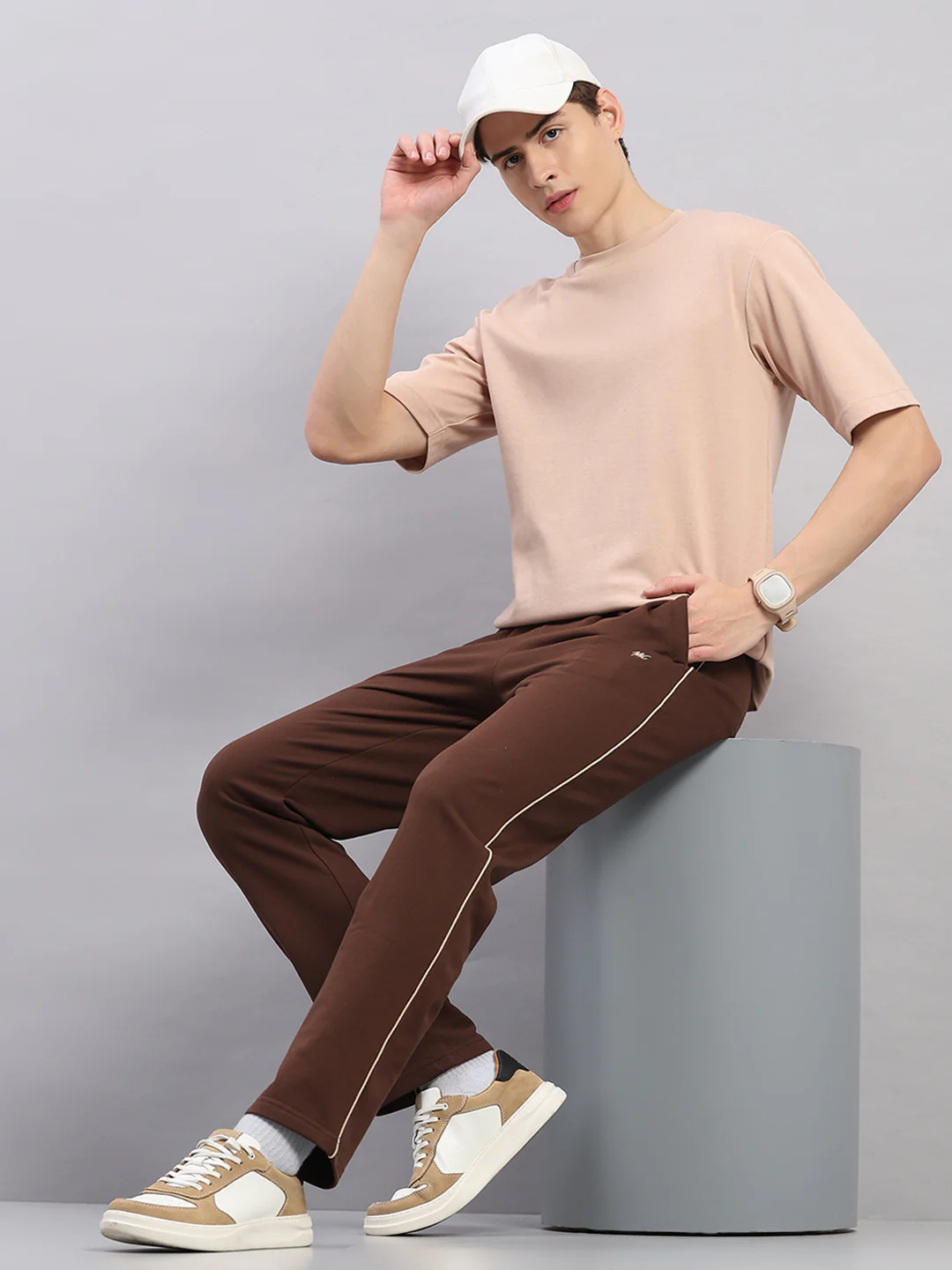 Men Brown Solid Regular Fit Winter Lower - Image 2