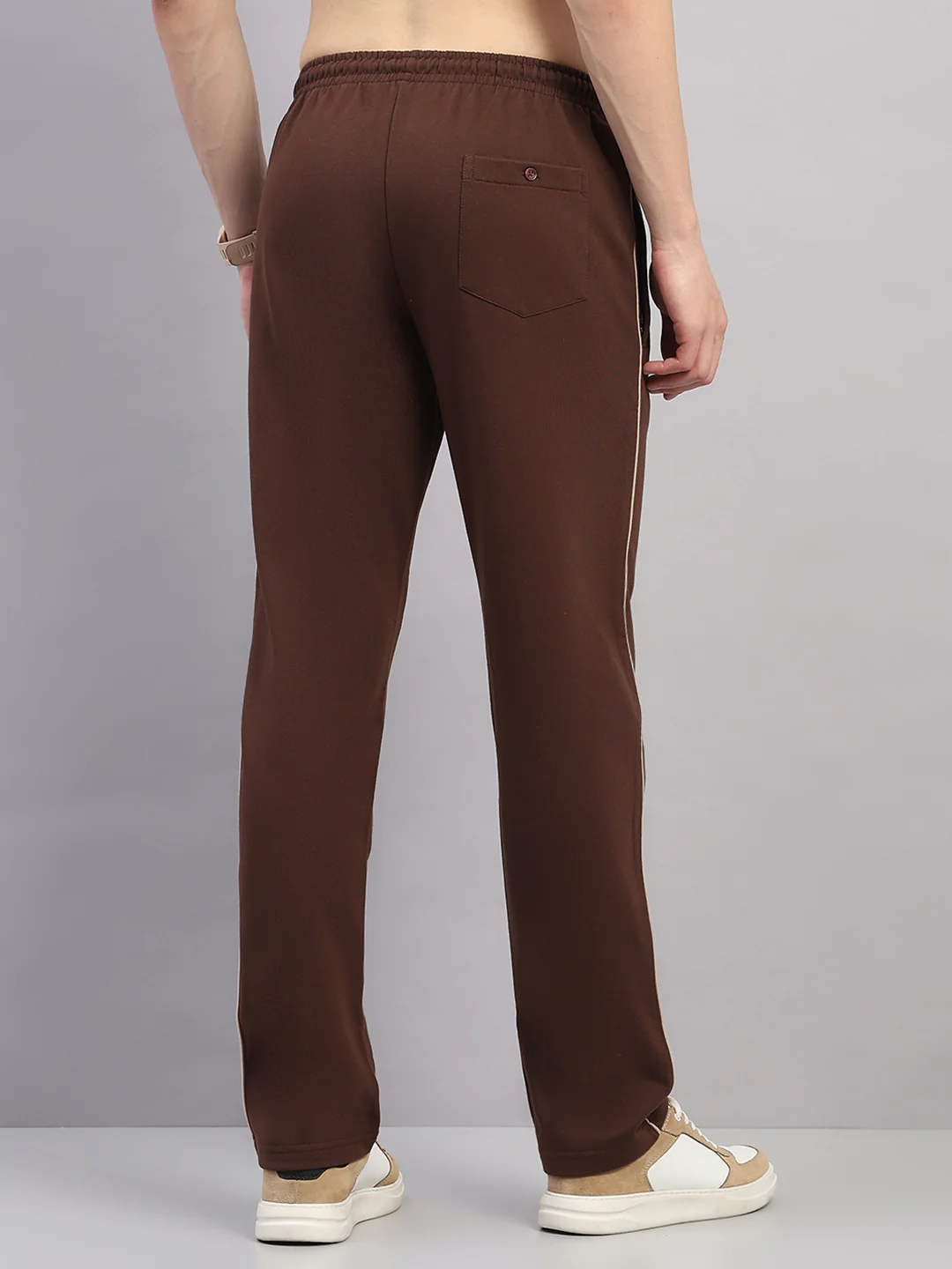 Men Brown Solid Regular Fit Winter Lower - Image 5